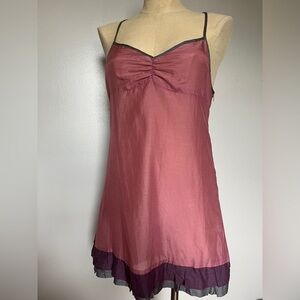 Sparkle Fade, urban outfitters, mini slip dress, M, nwt, cotton and silk
